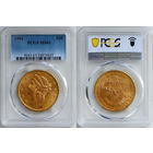 20 долларов 1904 г. Двойной орел. США. PCGS MS 63. Золото. KM# 74.3