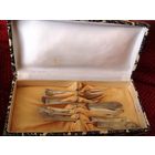 Набор  серебряных приборов 19 век Австро -Венгрия Модерн 108гр