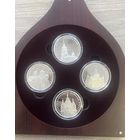 Беларусь Серебро 20 Рублей 2010 года Комплект из 4 монет Храмы + Сертификат + Коробка С РУБЛЯ