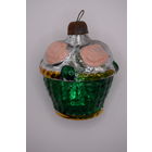 Елочная игрушка "Корзина с цветами". Каталог.