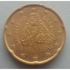 Монета Сан-Марино 20 евроцентов 2002 года