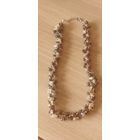 Бусы гранат с опалом