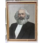 Портрет Карл Маркс холст масло ссср с рубля
