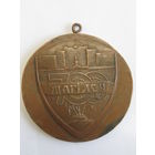 Памятная настольная медаль. Бронза. "700 лет городу Могилеву". "1267-1967". Ретро СССР. м