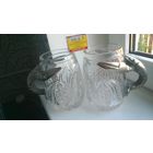 Новогодняя распродажа !Пара хрустальных пивных бокала РАКИ .Редкие, антикварные из СССР.!!!Снижение цены до конца аукциона!!