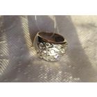 Кольцо  с цирконами - серебро 925