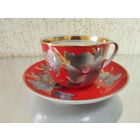 Чайная пара Мальва (500 мл), Барановка. СССР