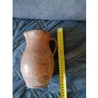 Старый Глиняный кувшин Жбанок с ручкой
