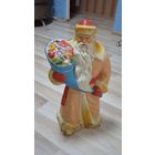 РЕДКИЙ Дед Мороз с рогом изобилия.ПАПЬЕ-МАШЕ. Высота 48 см