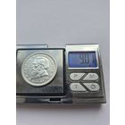 5 лит 1936 года. Литва, Первая Республика (1925 - 1938). Серебро 750. Монета не чищена. Sm45452.