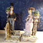 ПАРА АВТОРСКИХ СТАТУЭТОК  КОРОЛЕВСКИЙ неаполитанский фарфор