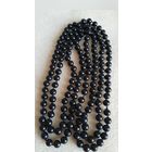 Бусы. Черное стекло.