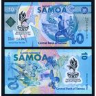 Самоа 10 тал 2019 г. (P-W45, UNC) [Полимер, XVI тихоокеанские игры] Самоа 10 тала 2019 г.