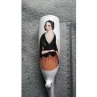 Антикварная чаша трубки (штуммель). Фарфор, роспись. Германия/Австрия, XIX век. Аналог в Музее трубок (Амстердам)