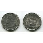 США. 25 центов (1999, Коннектикут, буква P, aUNC)
