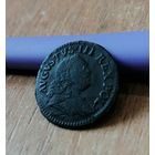 1/2 грошей 1751 года. Август III. Редкая. Р, с рубля, три дня