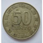 Литва 50 центов  1997 г.