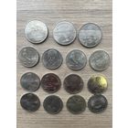 Юбилейные монеты 5 рублей и рубли ОДНИМ ЛОТОМ 15ШТ С 1 РУБЛЯ