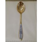 Ложка столовая серебро 875 пробы СССР. Северная Чернь. Вес 60.5гр