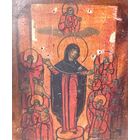 Икона Всех Скорбящих Радость. XIX. 19 век. Письмо. 21,5 х 17 см. Старинная икона Богородицы