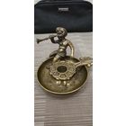 Подсвечник старинный бронза Путти