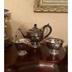 Сервиз Чайный Silverplate металл клейма Англия Sheffield первая половина ХХ века