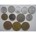Монеты разных стран разных годов ( с 1960 по 1994гг. )-12 шт.