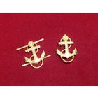 Эмблемы петличные-Якорь- Офицера ВМФ СССР