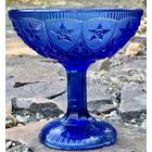 Вазочка на ножке (конфетница) завод восстание  1920г (Звёзды)