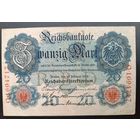 20  марок 1914 банкнота  Германия   Берлин Кайзеровская империя