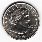 1 доллар США 1999 год Сьюзен Б. Энтони двор P _состояние UNC
