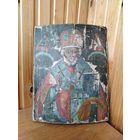 Старинная икона Николая Чудотворца, 39 см, 19 век.