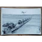 Фото военной техники на переправе. 1980-е. 10х15 см