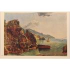 Открытка СССР, чистая. Живопись . s07. Вид Амальфи близ Неаполя. С.Ф. Щедрин 1958