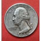 США, 25 центов 1936г., Серебро