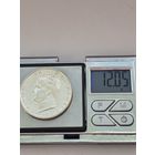 5 франков 1960 года. Монако, Монегасский франк (Ренье III). Серебро 835. Монета не чищена. L45465.