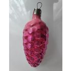 Ёлочная игрушка Розовая шишка.