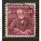 Промышленник и филантроп Эндрю Карнеги. США. 1960. Полная серия 1 марка