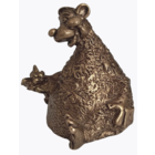 Колокольчик Медведь с пчелой Бронза