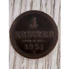1 крейцер 1851 А. Австрия