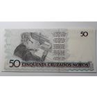 Бразилия, 50 новых крузадо. Серия A A. UNC.