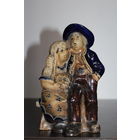 Фарфоровая статуэтка "Влюбленная парочка", высота 17 см, дефектов не обнаружено .