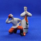 Старт с 1 Рубля !!! Статуэтка СССР солдат Красноармеец Буденовка танцы !!! Агитация