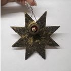 Старинная елочная игрушка звезда
