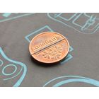 Республика Беларусь (РБ). 1 копейка 2009. Брак, небольшой разворот (поворот). (5). Торг.