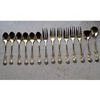 Столовые приборы с розочкой 14 предметов Германия, новые.