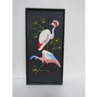 Картина. Сувенир. Панно. "Венценостный журавль".