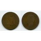 Франция. 5 сантимов (1855, BB)