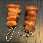 Винтажные серьги из янтаря.