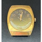 Позолоченные часы Луч. Рабочие. Требуется замена стекла.